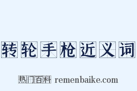 转轮手枪近义词是什么意思的图片